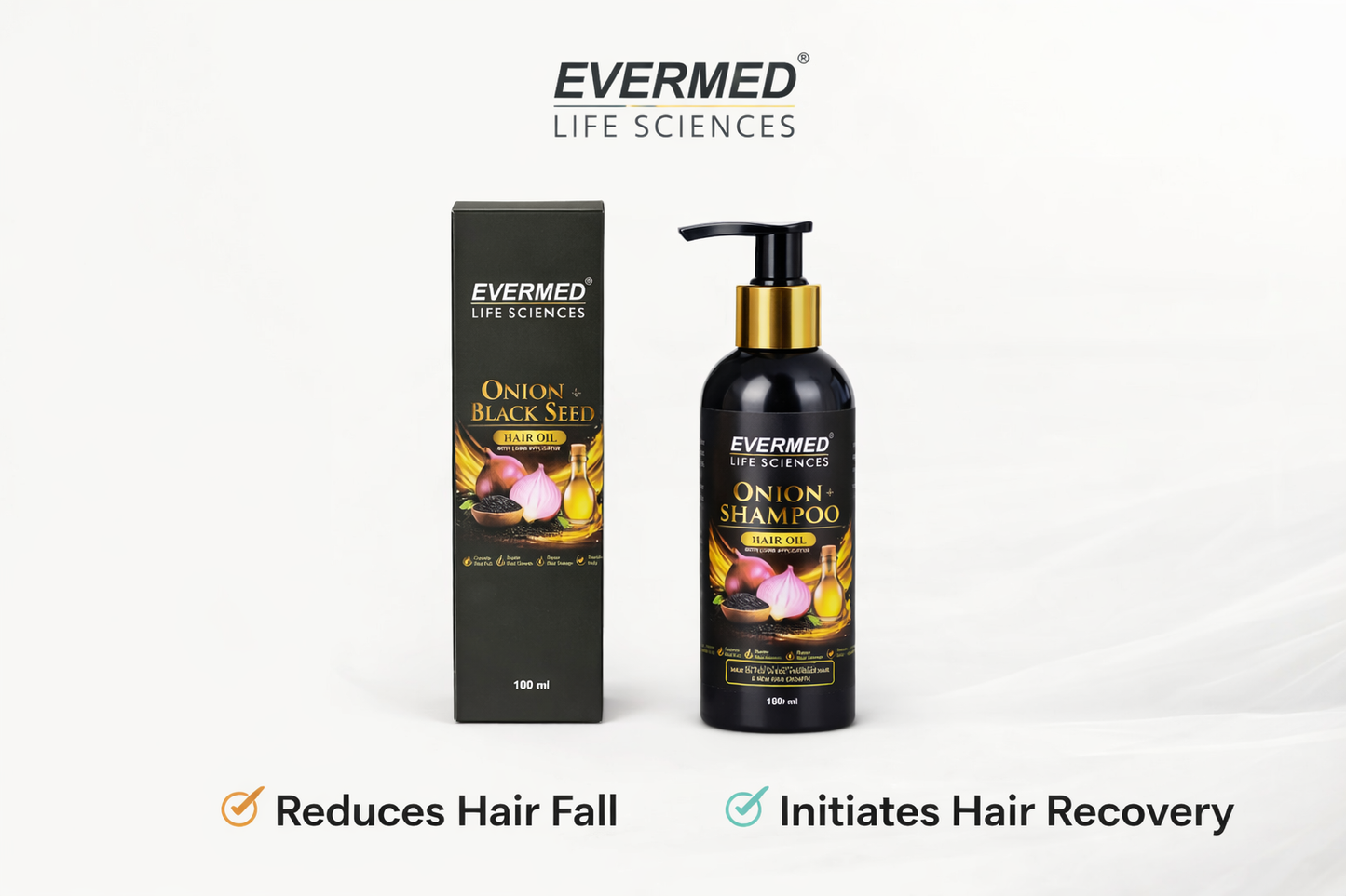Evermed Onion + Black Seed Hair Oil